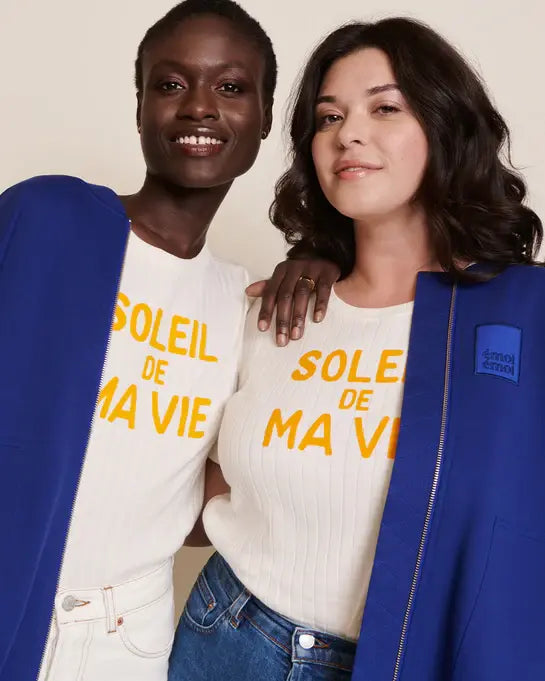 Émoi Émoi - T-Shirt en Coton Biologique pour Adulte, Soleil de ma Vie