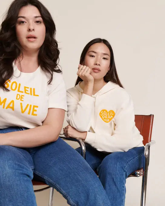 Émoi Émoi - T-Shirt en Coton Biologique pour Adulte, Soleil de ma Vie