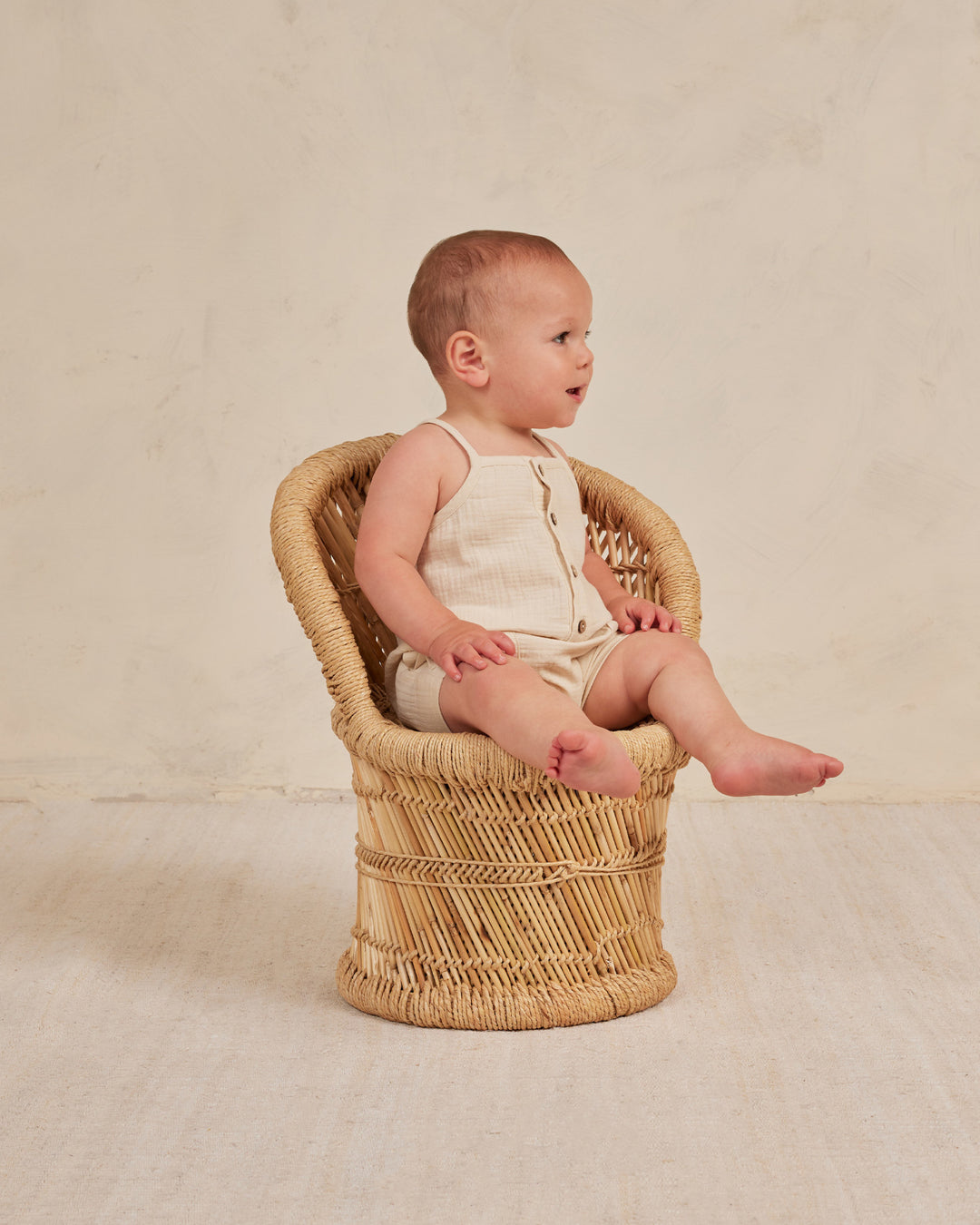 Quincy Mae - Oakley Romper, Natural