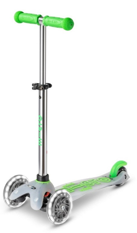 Kickboard - Trottinette Mini Micro Deluxe Flux à DEL, Vert Fluo