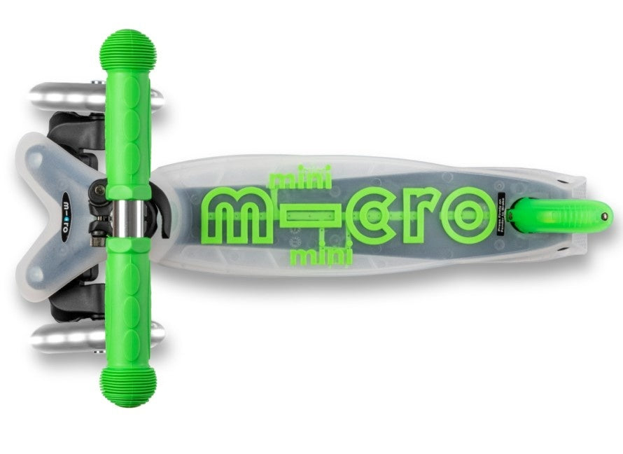 Kickboard - Led Mini Micro Deluxe Flux Scooter, Neon Green