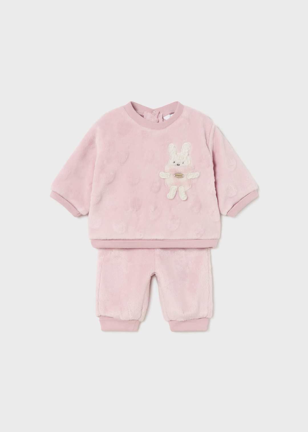 Mayoral - Ensemble Chandail et Pantalon en Peluche, Blush