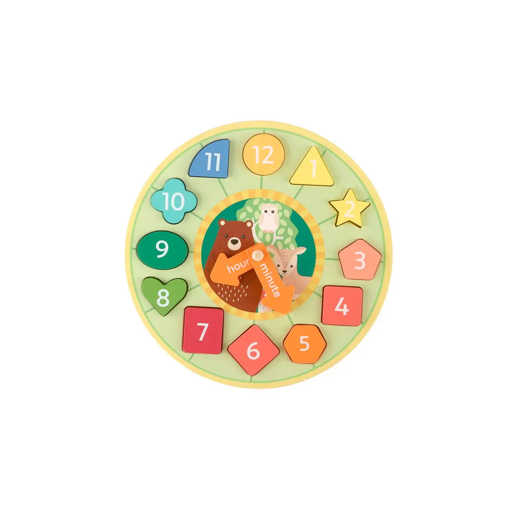 Orange Tree Toys - Horloge avec Formes, Animaux des Bois