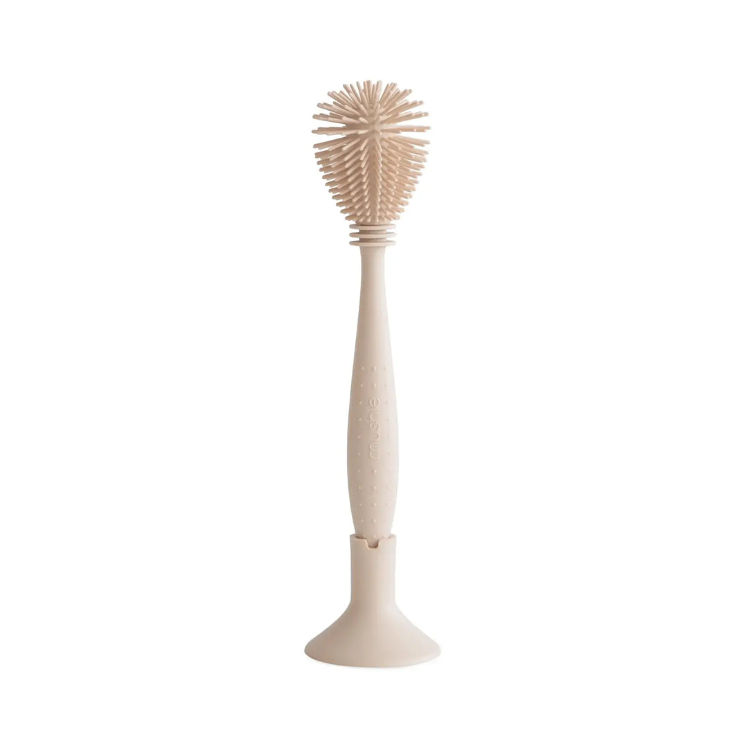 Mushie - Brosse à Biberon en Silicone, Sable