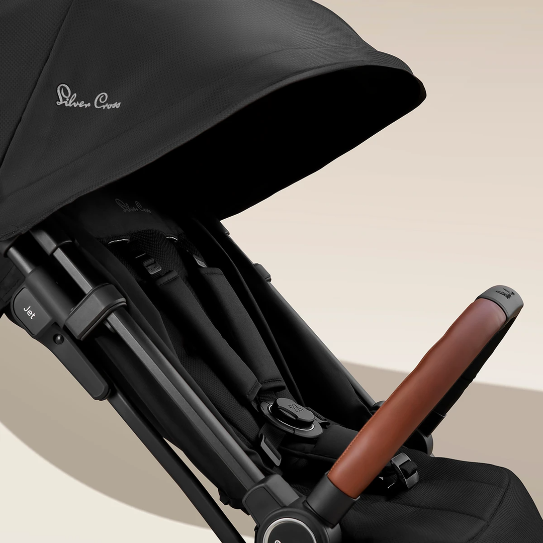 Jet 3 - Poussette Ultra Compacte, Noir + Adaptateur pour Banc d’Auto