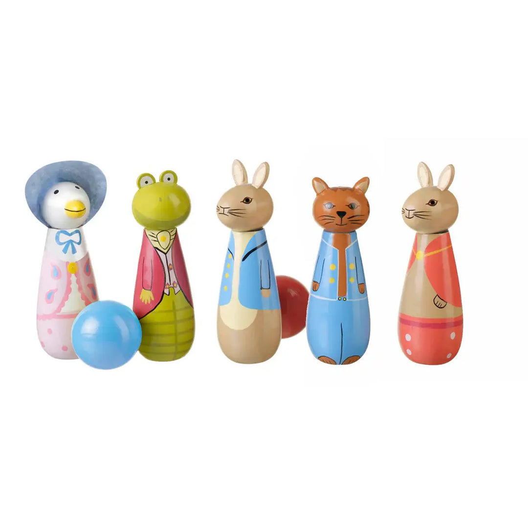 Orange Tree Toys - Quilles en Bois, Pierre Lapin