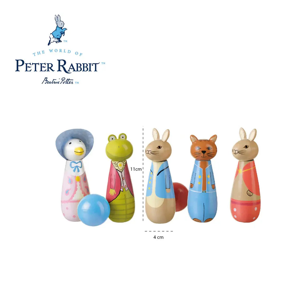 Orange Tree Toys - Quilles en Bois, Pierre Lapin