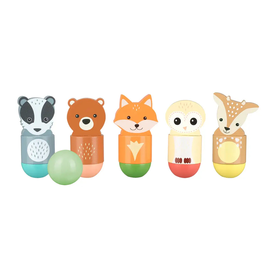 Orange Tree Toys - Quilles en Bois, Animaux des Bois