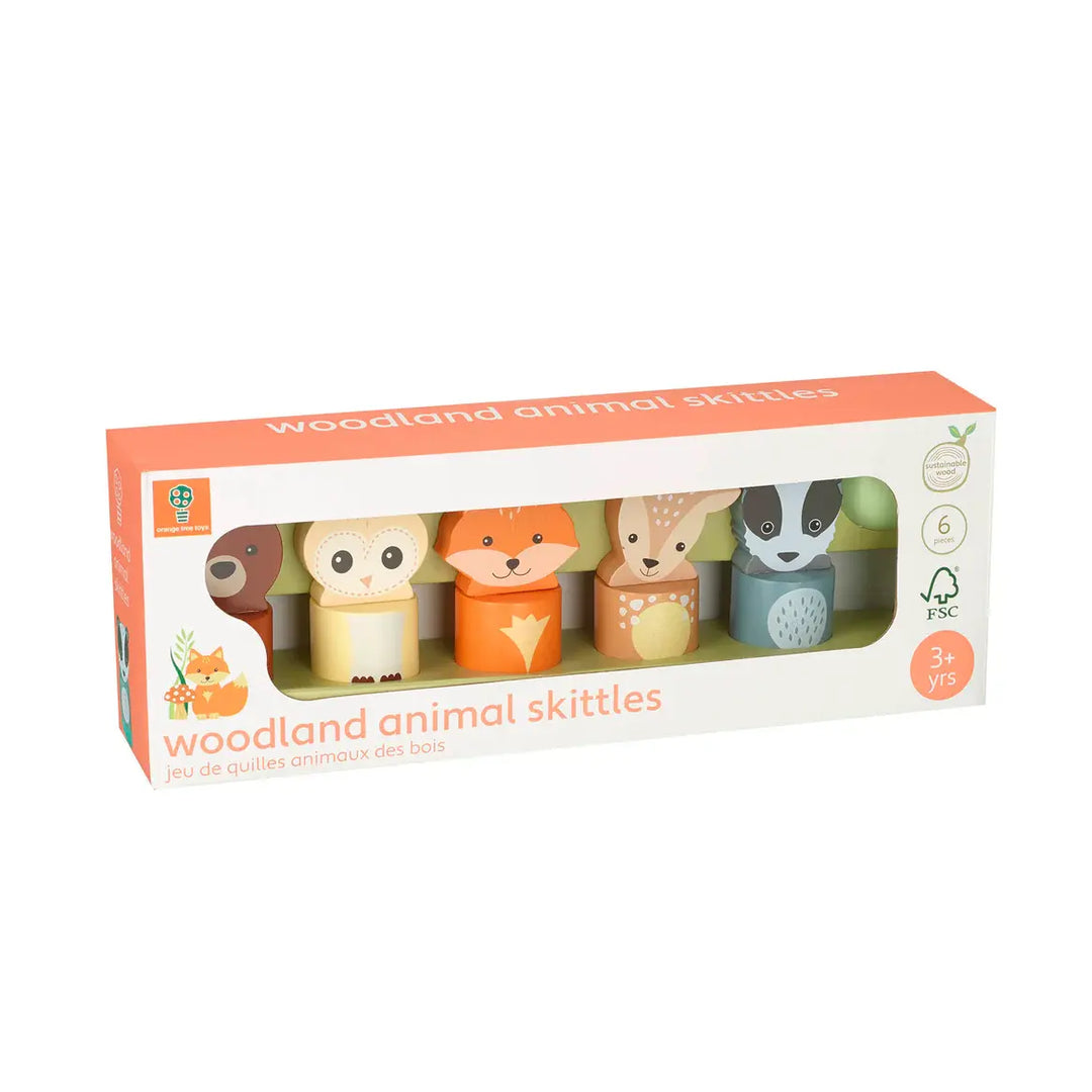 Orange Tree Toys - Quilles en Bois, Animaux des Bois