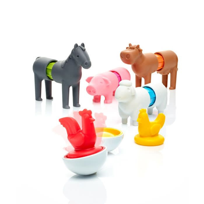 Smartmax - Magnetic Construction Set, Farm Animals 16 Pieces