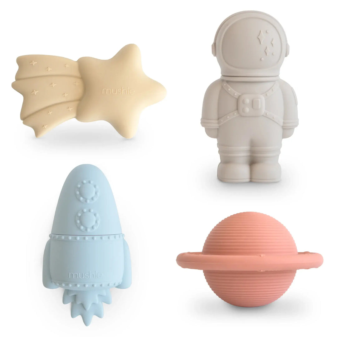 Mushie - Jouets pour le Bain en Silicone, Espace