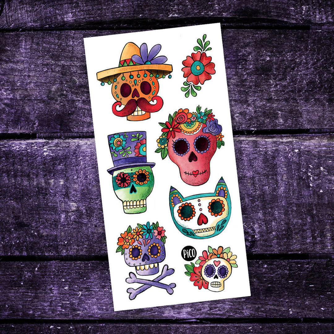 Pico Tatoo - Tatouages Temporaires, Les Calaveras Sympas