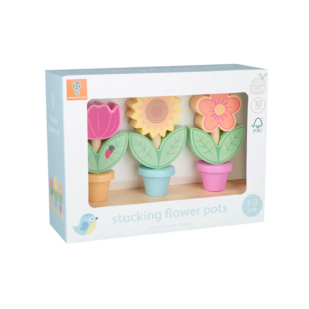 Orange Tree Toys - Pot de Fleurs à Empiler