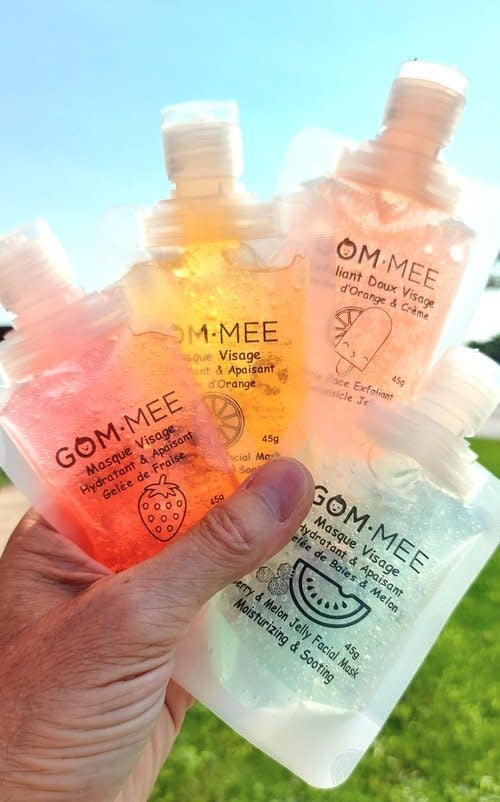 GOM.MEE - Exfoliant Doux pour le Visage, Gelée d'Orange & Crème