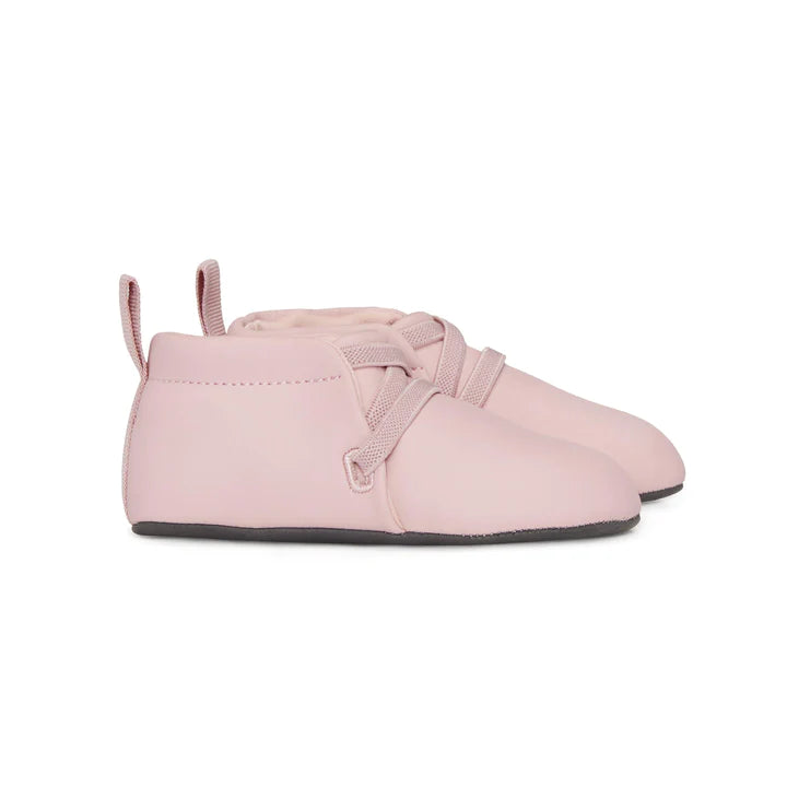 Stonz - Chaussures Souples en Cuir Végétalien Willow, Rose Brume