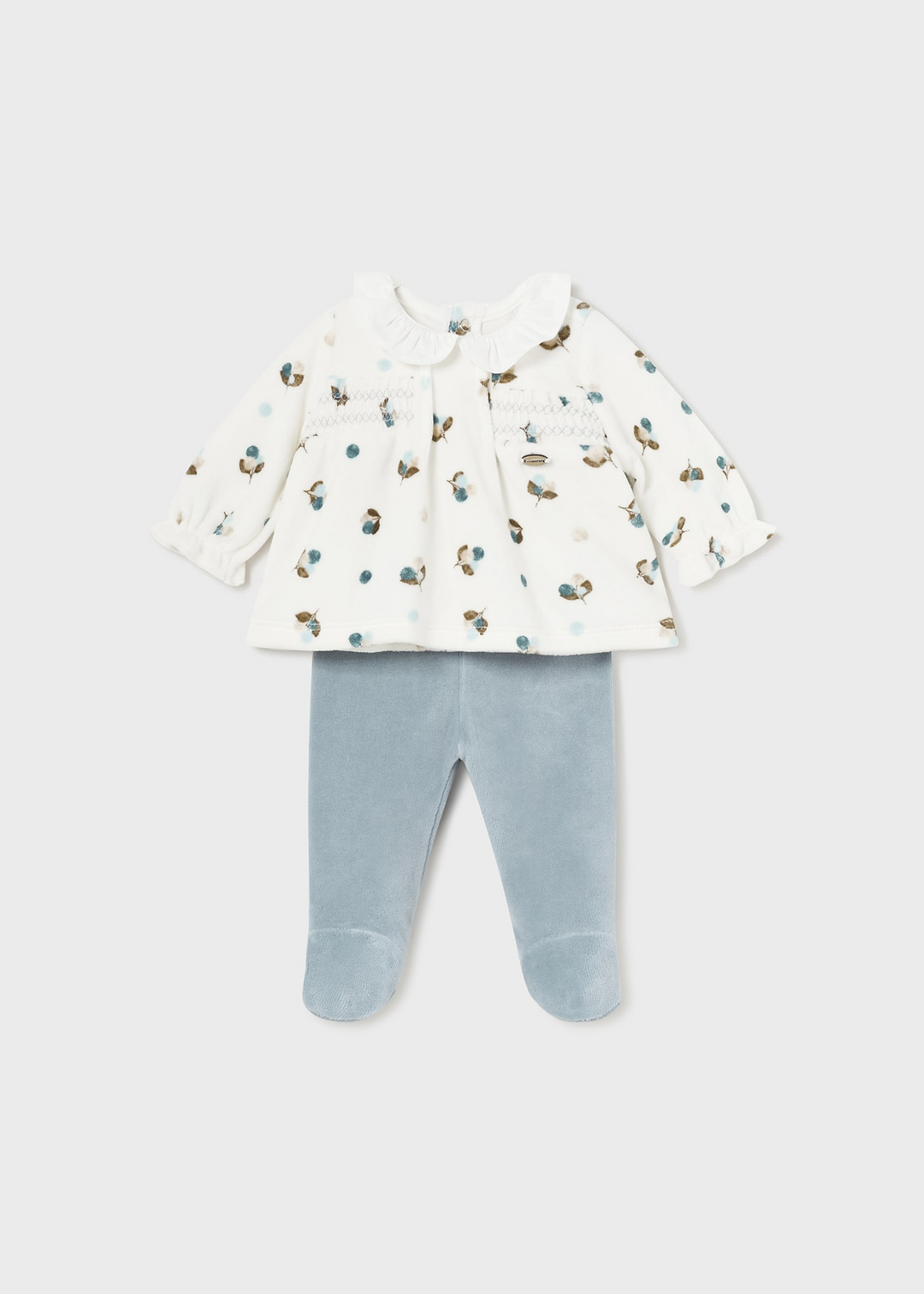 Mayoral - Ensemble Chandail et Pantalon en Peluche, Bleu Polaire