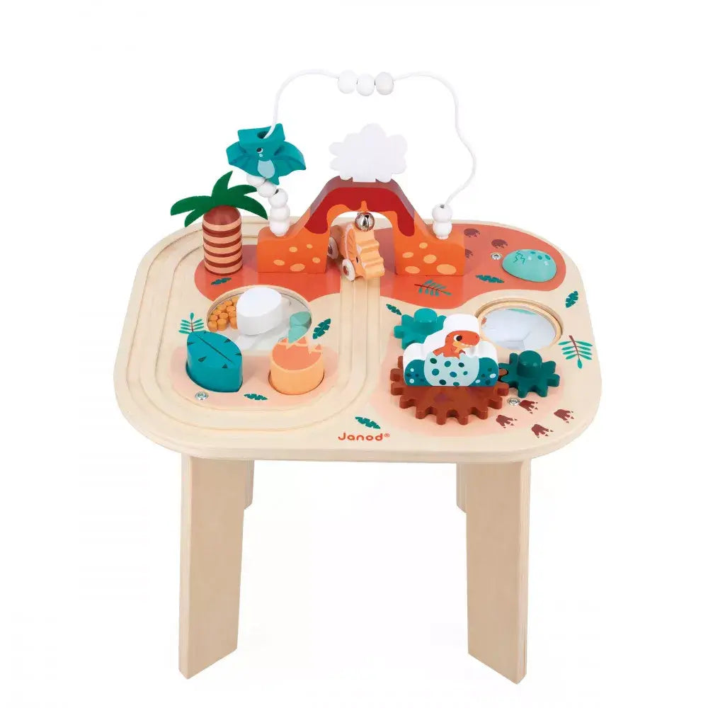 Janod - Wooden Activity Table, Dino