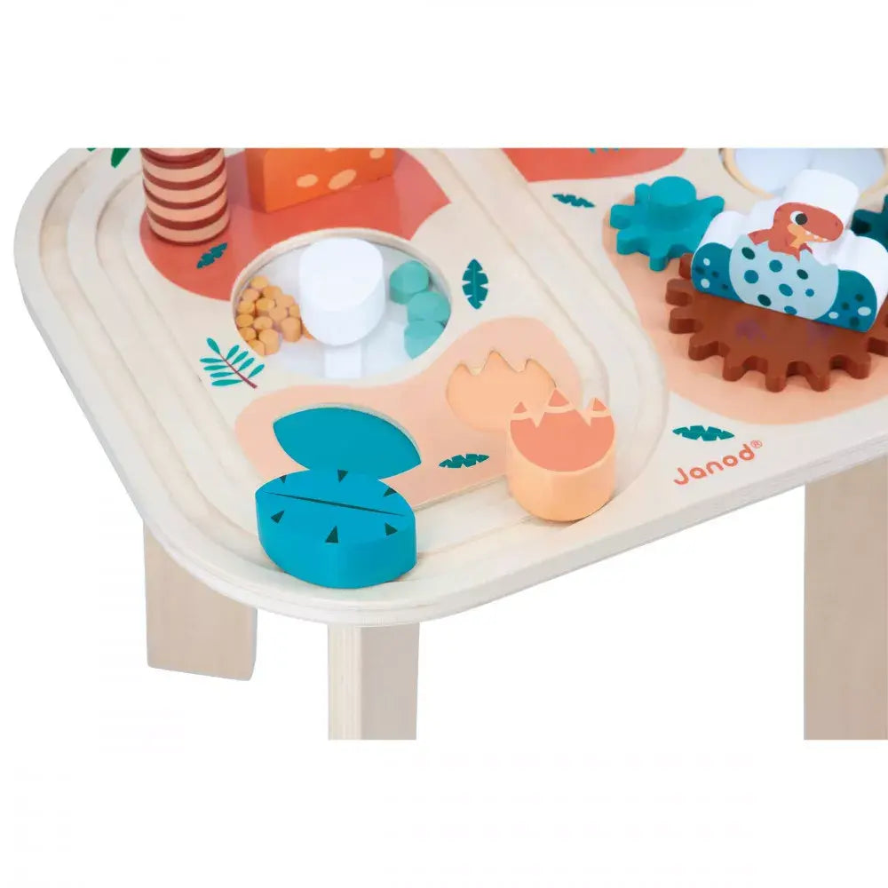 Janod - Wooden Activity Table, Dino