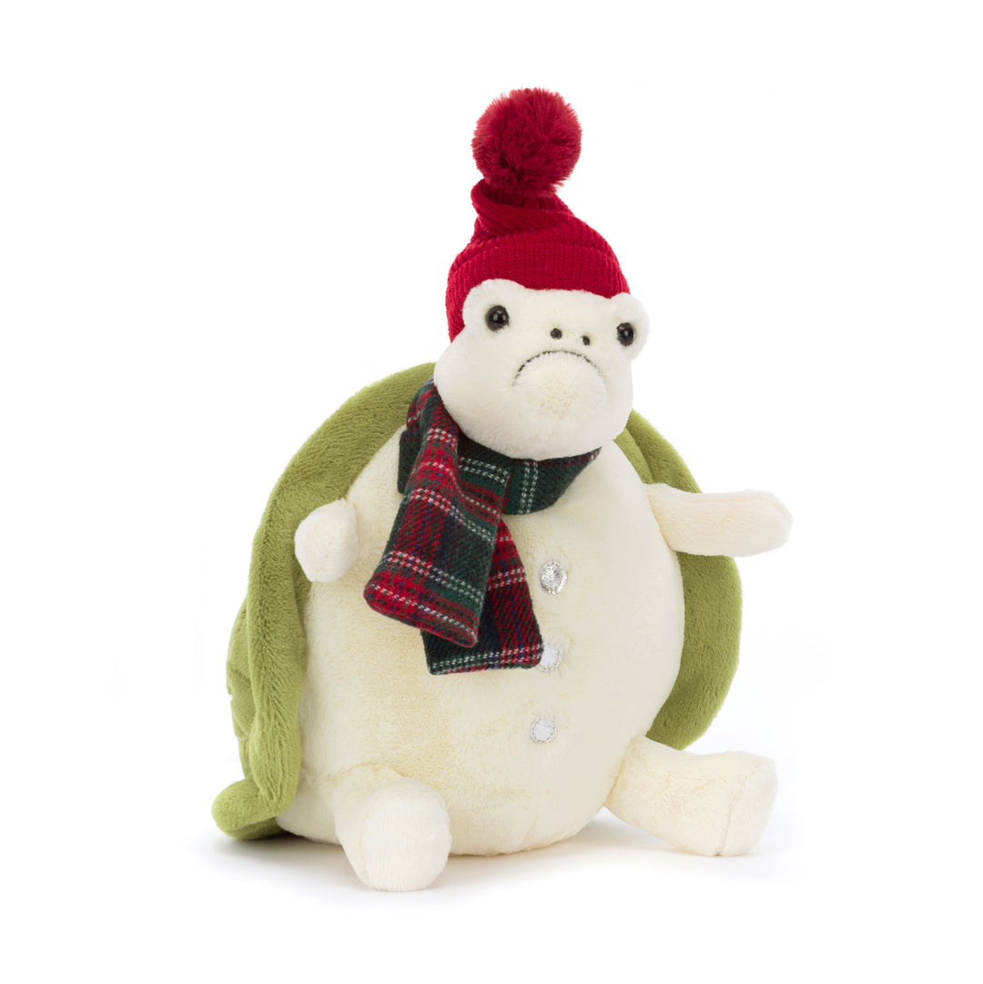 Jellycat - Tortue Timmy Bonhomme de Neige 11"