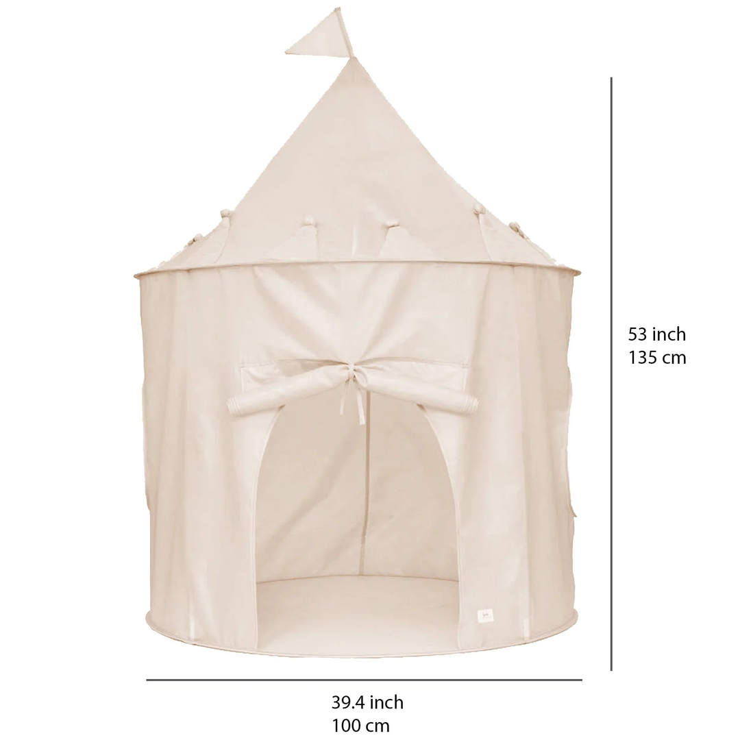 3 Sprouts - Recycled Fabric Play Tent, Cream