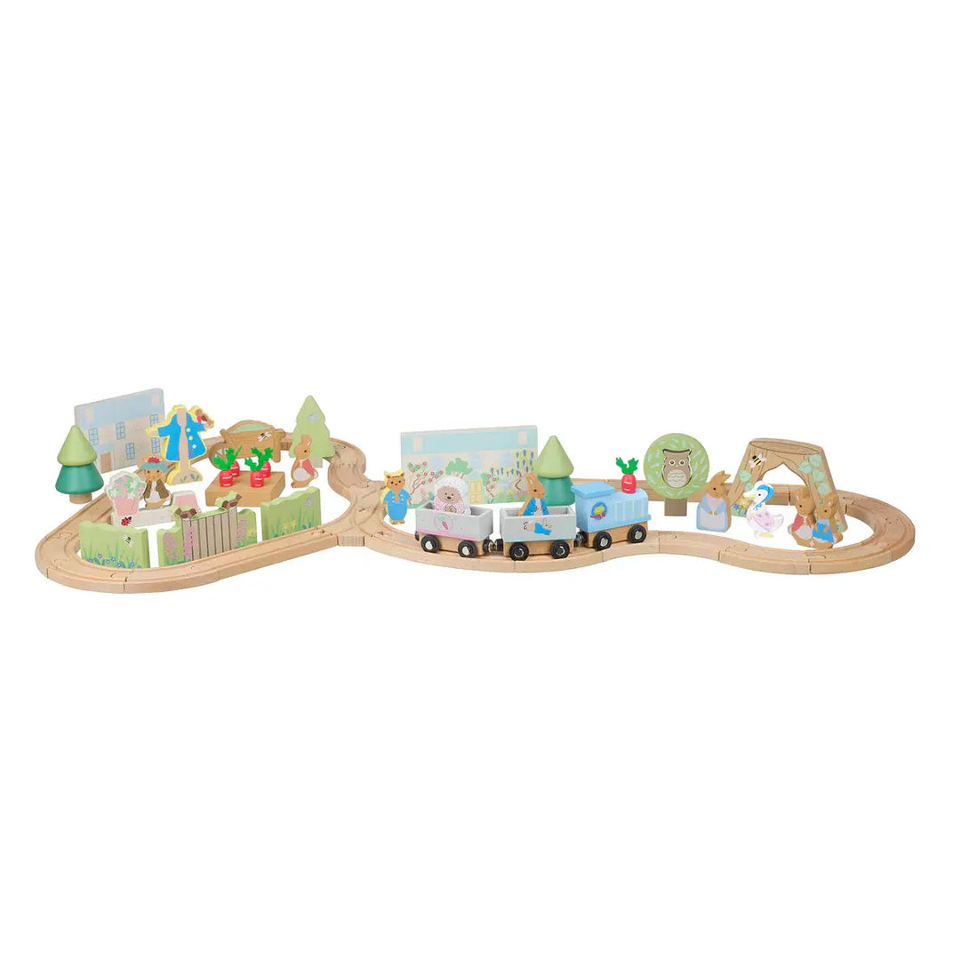 Orange Tree Toys - Chemin de Fer en Bois, Pierre Lapin