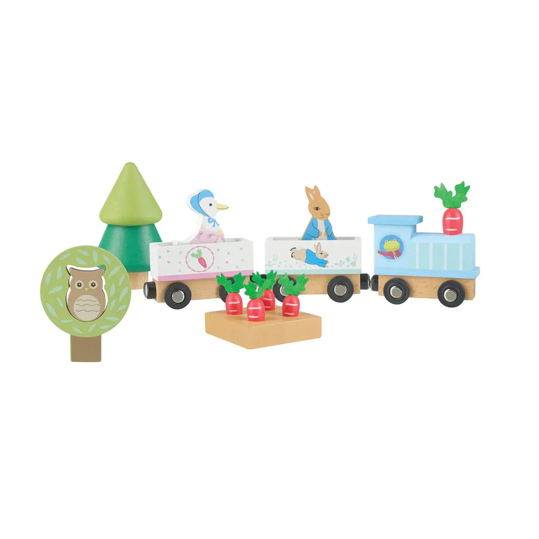 Orange Tree Toys - Chemin de Fer en Bois, Pierre Lapin