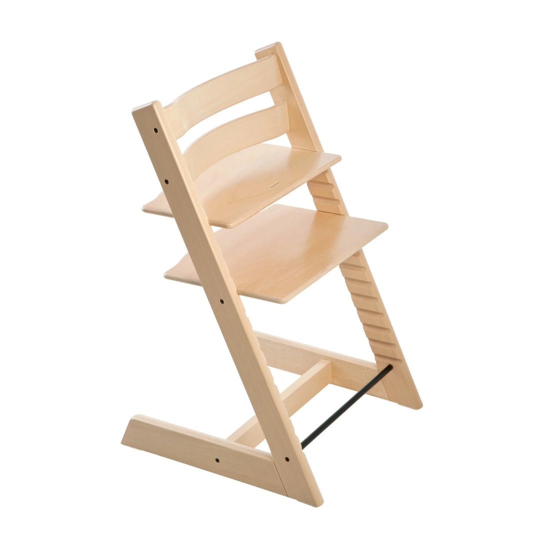 Stokke Tripp Trapp - Chaise Haute 2 avec Coussin, Plateau et Ensemble pour Nouveau-né, Naturel Gris Nordique