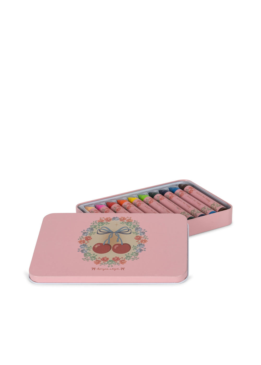 Konges Sløjd - Paquet de 10 Crayons en Cire d'Abeille, Boucle Cerise