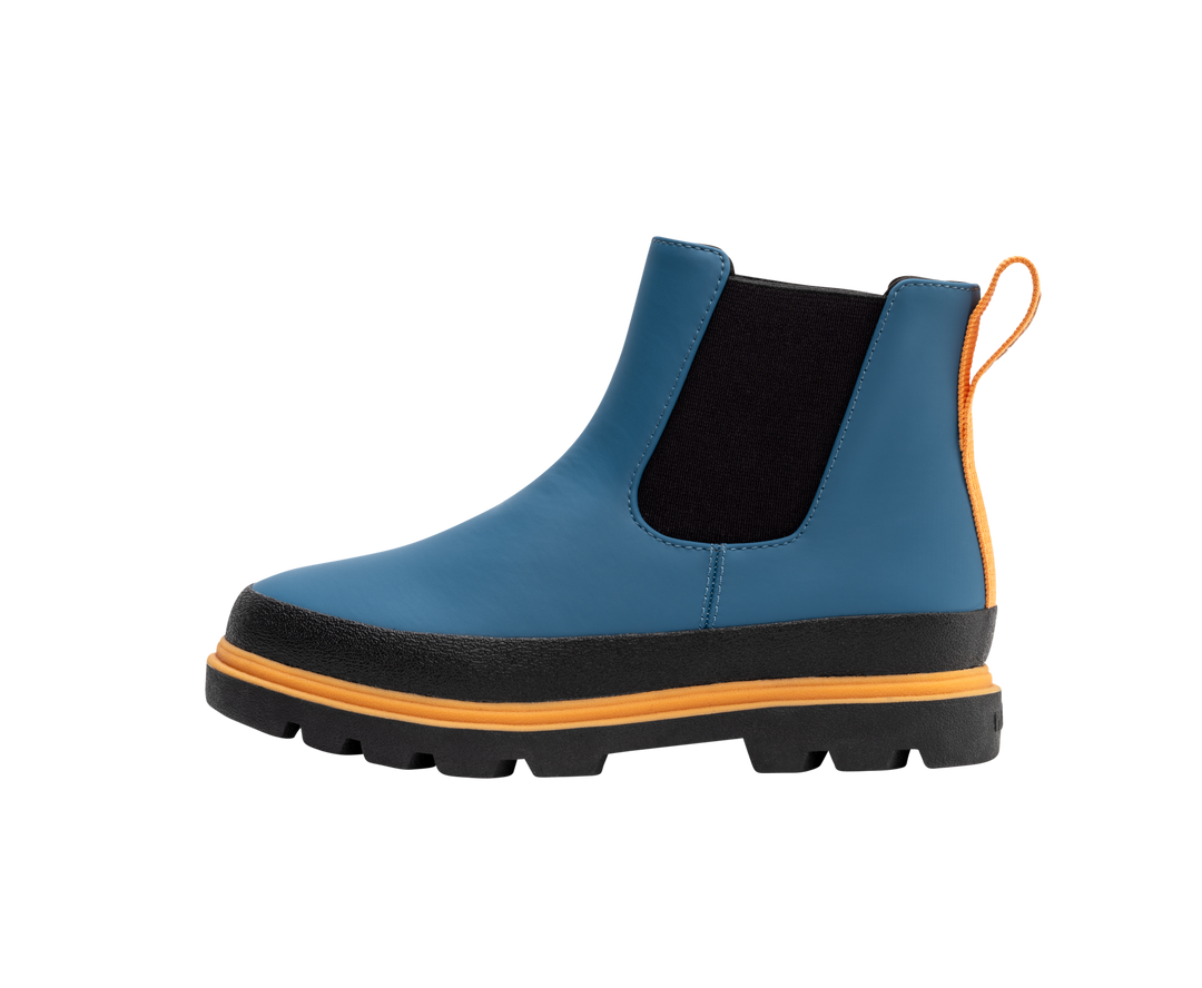 Native - Bottes Kensington Chelsea Enfant, Bleu et Abricot