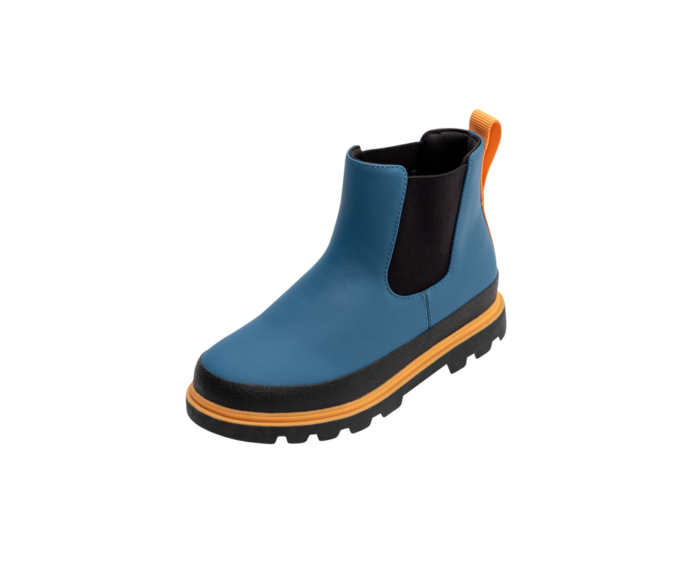 Native - Bottes Kensington Chelsea Enfant, Bleu et Abricot