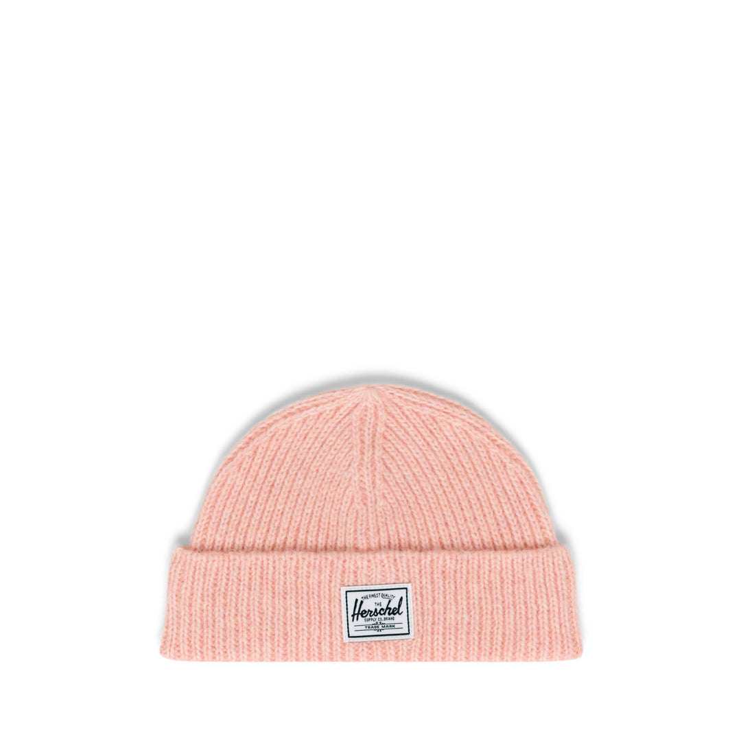 Herschel - Tuque Tricotée en Matière Recyclée, Rose Pâle