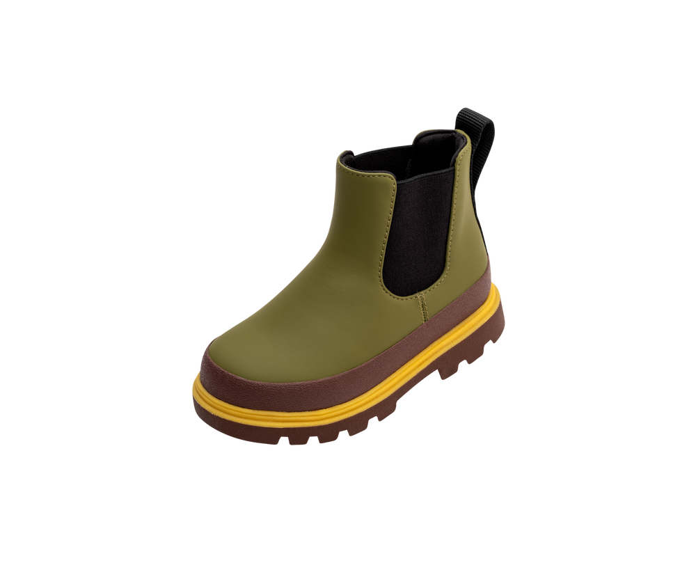 Native - Bottes Kensington Chelsea Enfant, Vert Nouveau et Blé Marron