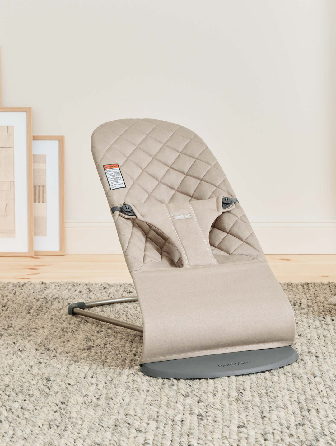 Transat Bouncer Bliss, Cadre Gris Foncé, Tissé Gris Sable