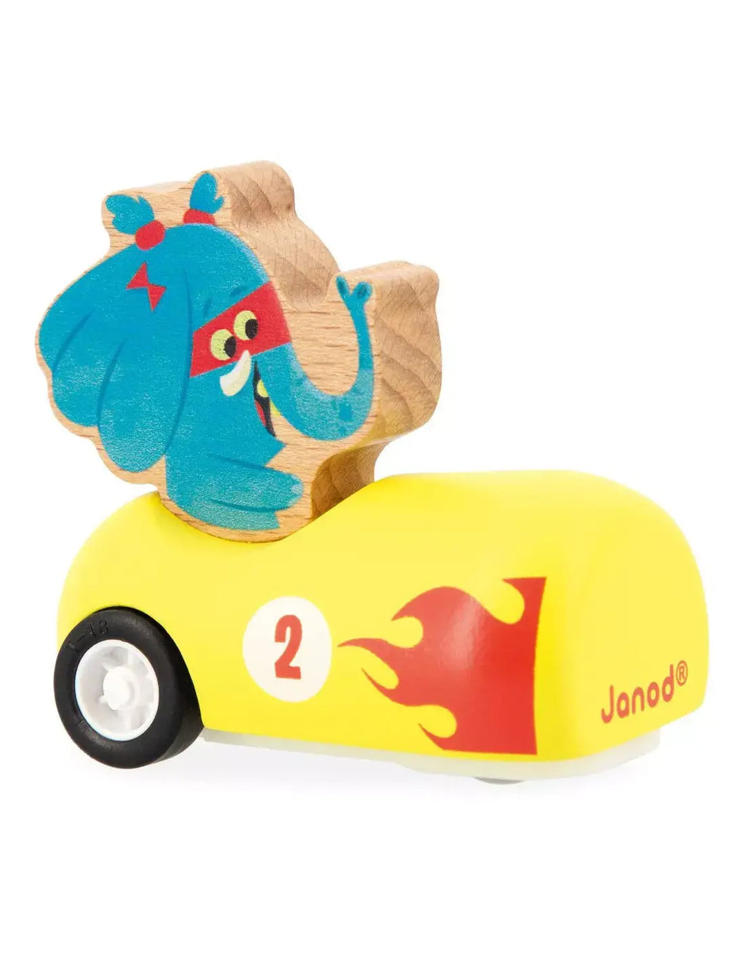 Janod - Voiture à Friction Applepop, Éléphant