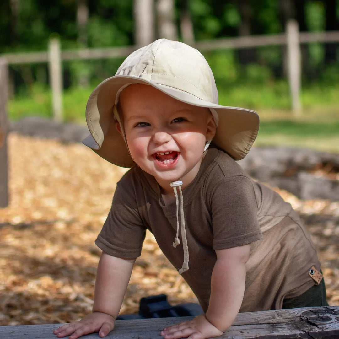 Jan & Jul - Grow With Me Cotton Sun Hat, Olive Khaki