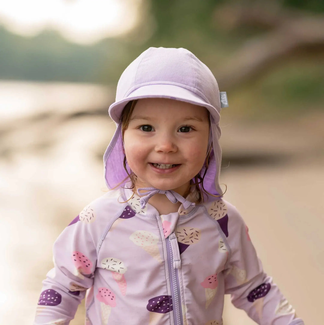 Casquette Souple pour Bébé en Coton, Lavande