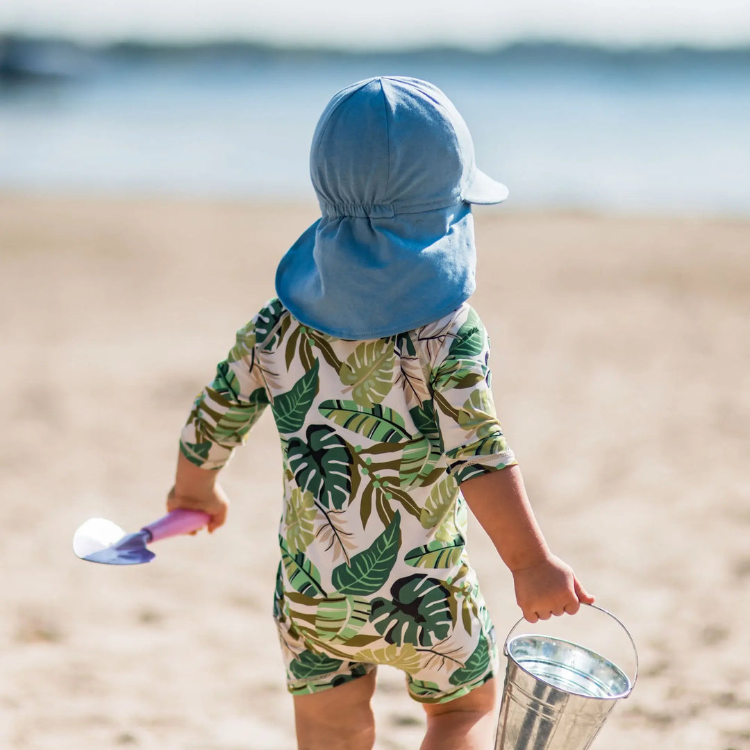 Jan & Jul - Casquette Souple pour Bébé en Coton, Bleu Tempête