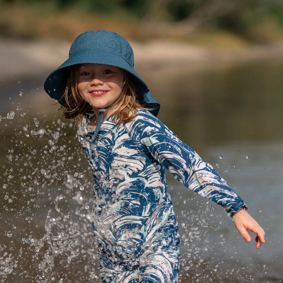  Jan & Jul - Grow with Me Waterproof Adventure Sun Hat, Deep Teal