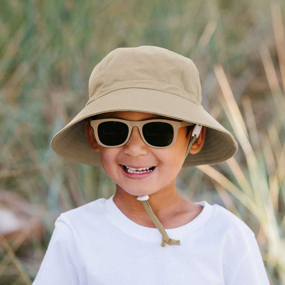  Jan & Jul - Grow with Me Cotton Bucket Hat, Olive Khaki