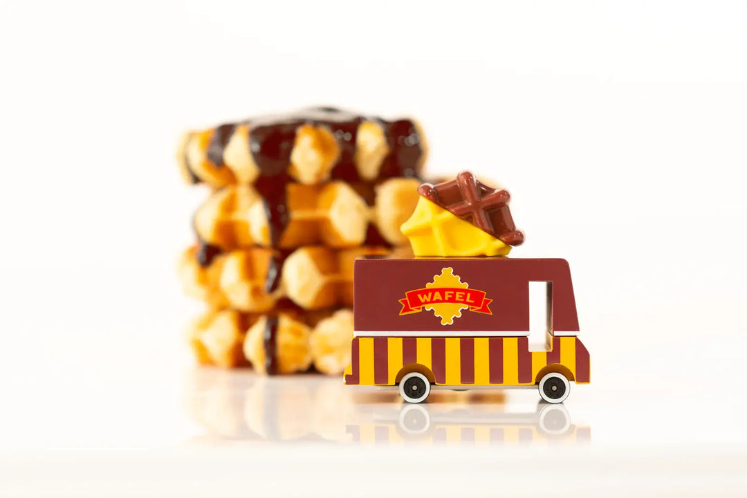 Candylab - Camion-Restaurant en Bois, Gaufre