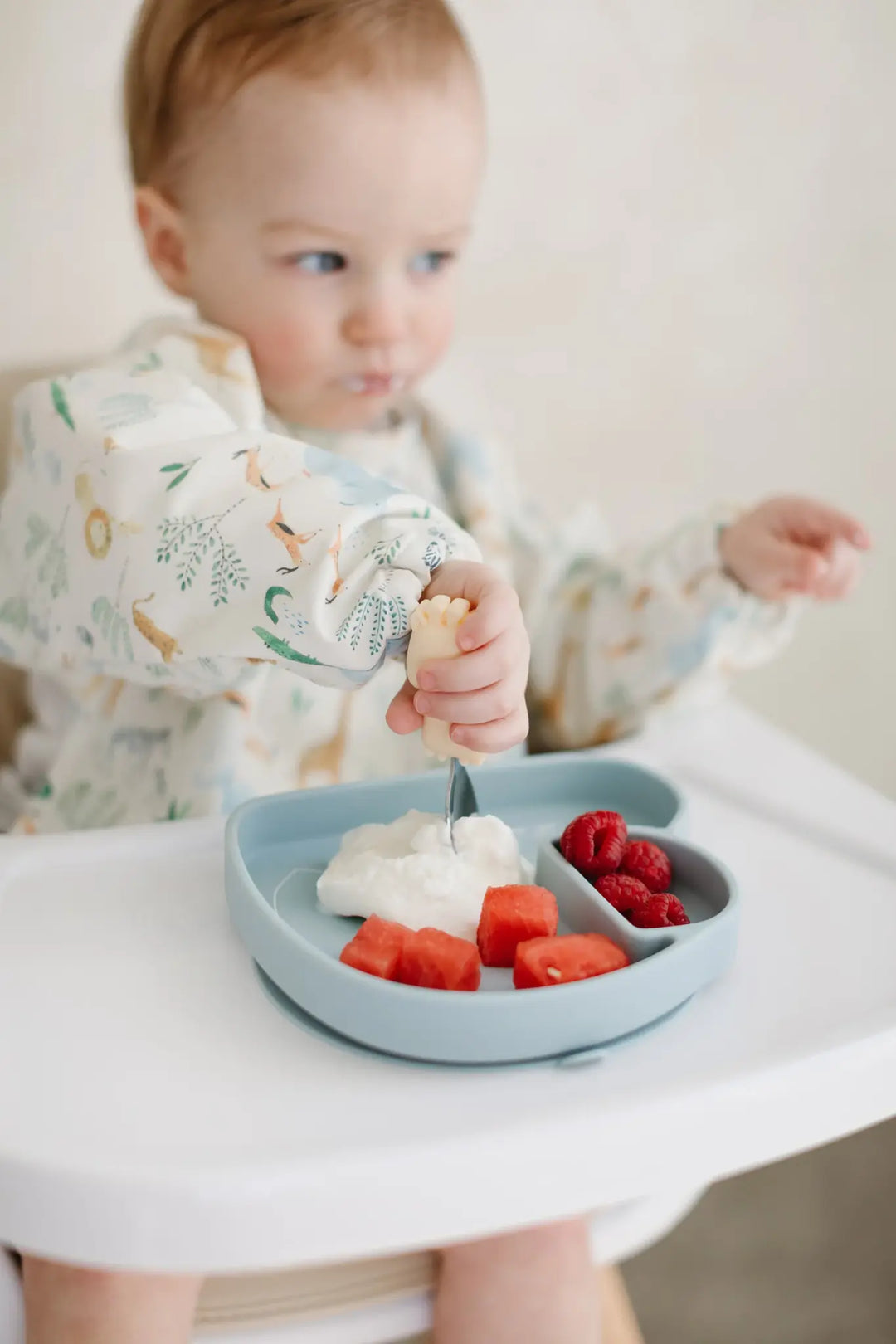 Loulou Lollipop - Long Sleeve Waterproof Bib, Ditsy Floral