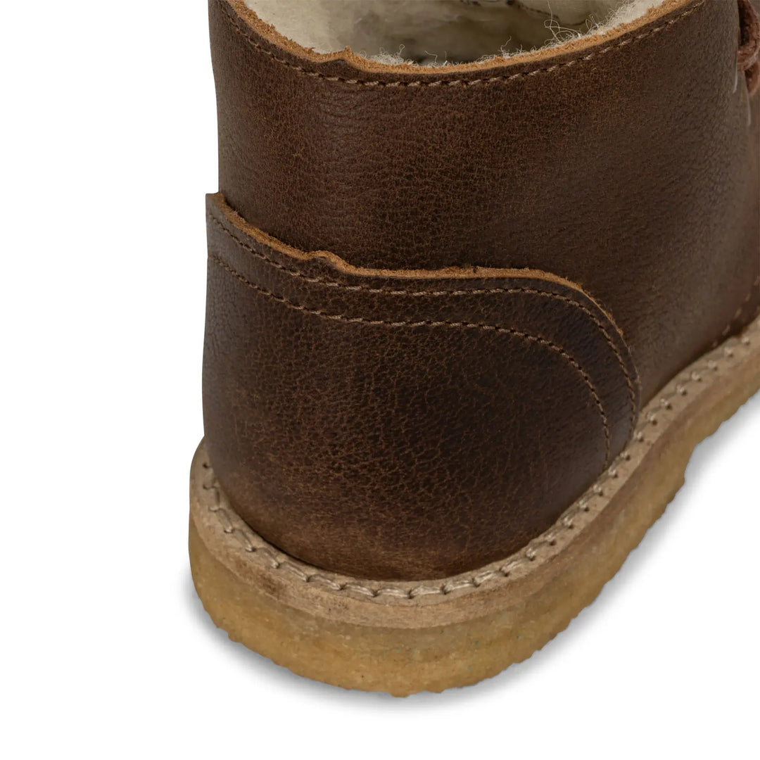 Konges Sløjd - Bottes en Cuir Woolie, Cognac