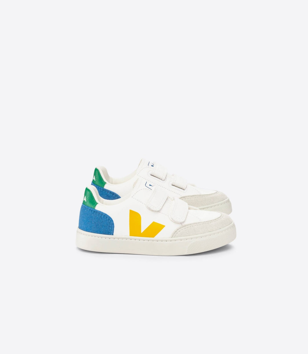 VEJA - V-12 Leather Shoes, Indigo Multi