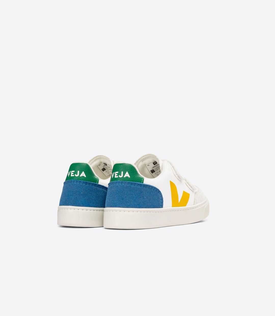 VEJA - V-12 Leather Shoes, Indigo Multi