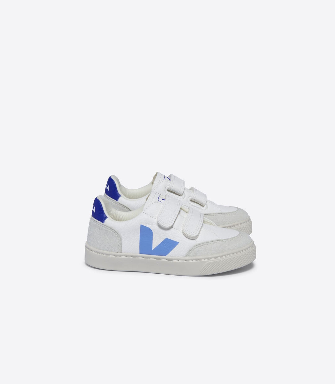 VEJA - Chaussures en Cuir V-12, Blanc Aqua