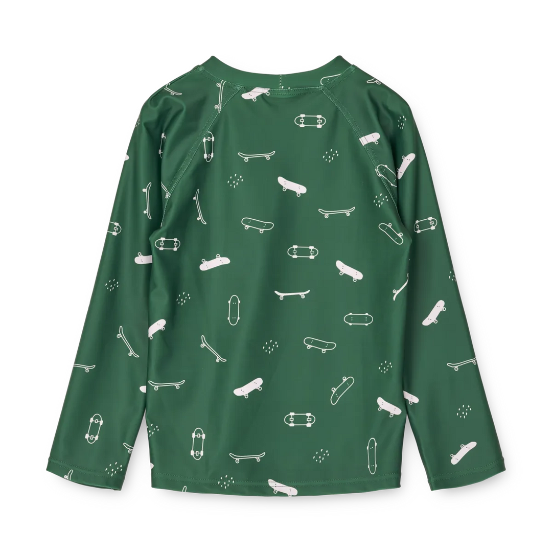 Liewood - Noah Pool Shirt, Skateboard Garden Green